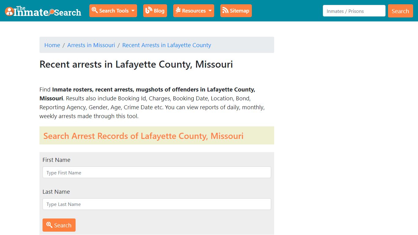 Recent arrests in Lafayette County, Missouri | Mugshots, Rosters ...